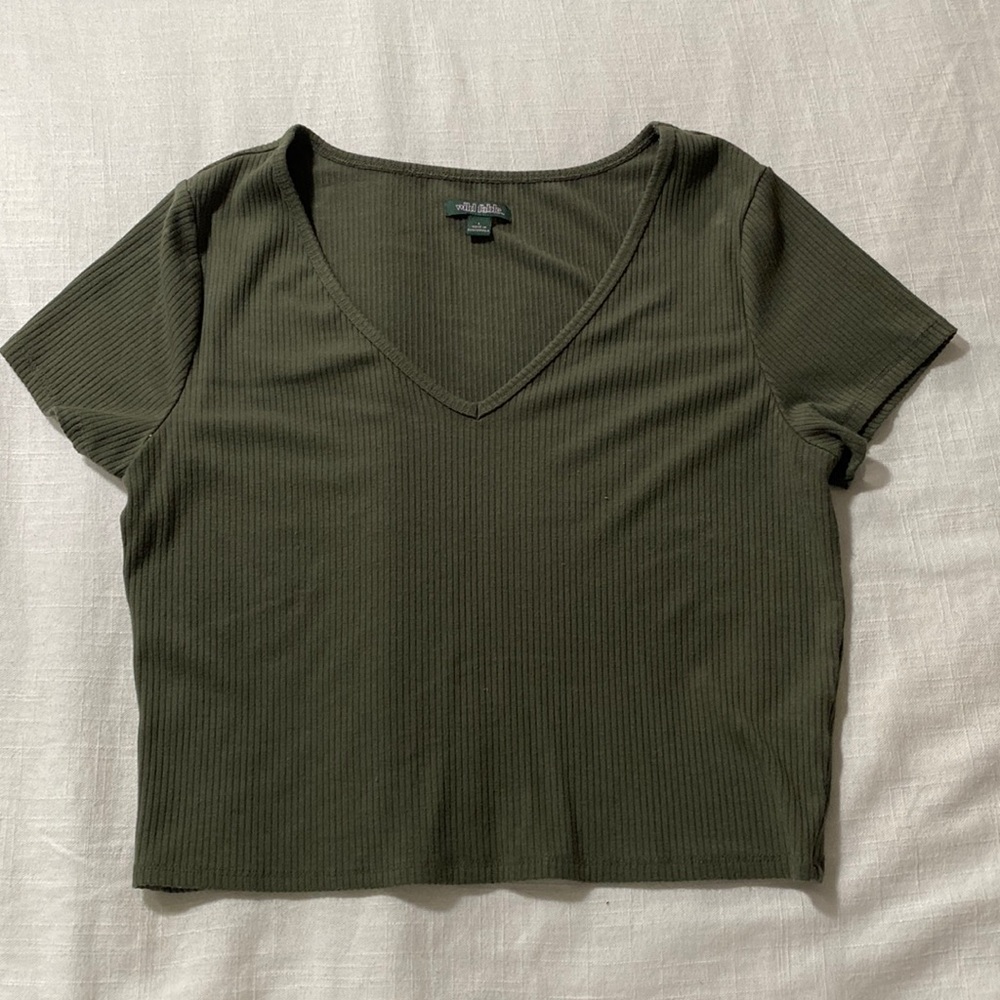 Target Wild Fable V-Neck Ribbed Tee